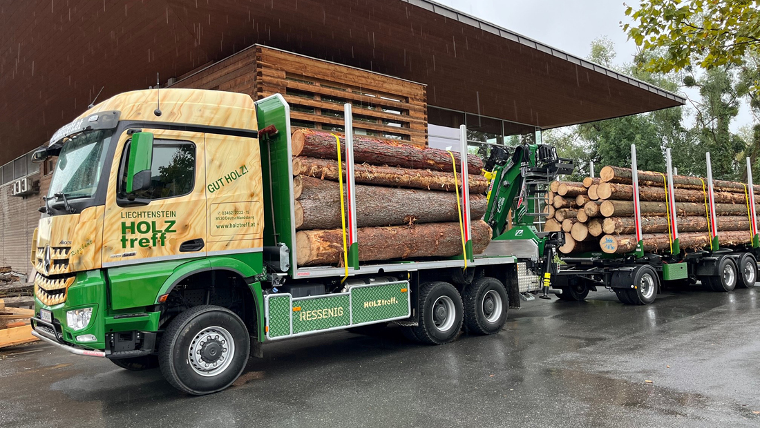 Neuer LKW für Liechtenstein Holztreff.